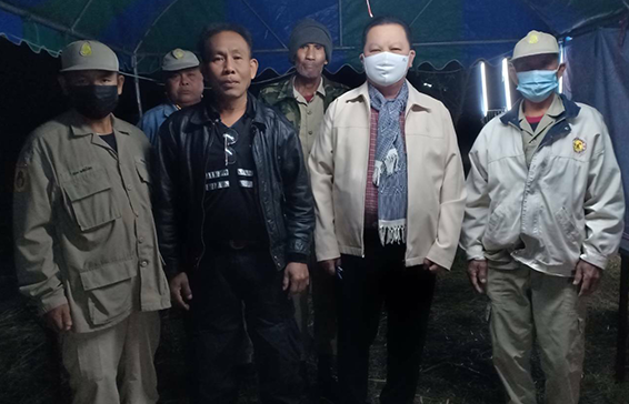 การป้องกันอุบัติเหตุจราจรทางถนนในช่วงเทศกาลปีใหม่ อบต.หนองขาม