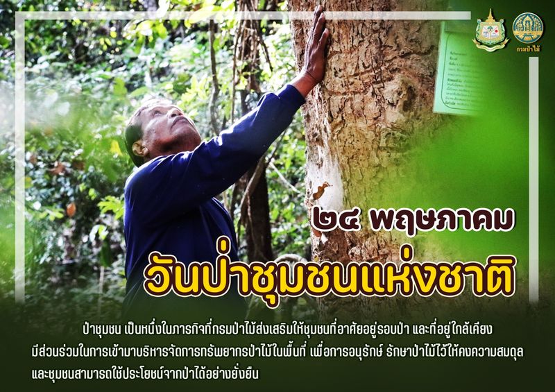 วันป่าชุมชนแห่งชาติ 24 พฤษภาคม ของทุกปี